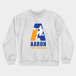 Aaron Custom Player Basketball Your Name The Legend Crewneck Sweatshirt